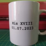 Taza conmemorativa de quince años